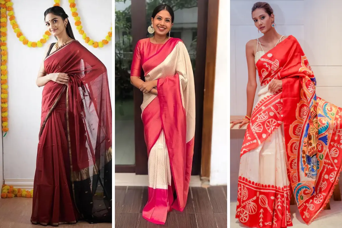 Latest Durga Puja Saree Trends for 2025: Festive Drapes That Steal the Spotlight